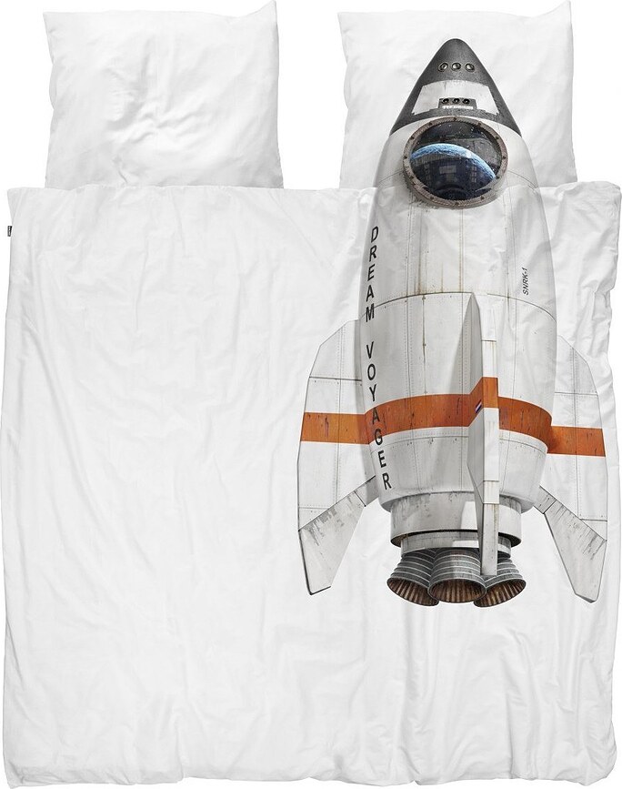 Parure de lit Rocket 200 x 200 cm avec 2 taies d'oreiller 60 x 70 cm