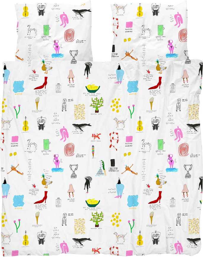 Parure de lit Rogier Roeters 200 x 200 cm avec 2 taies d'oreiller 60 x 70 cm