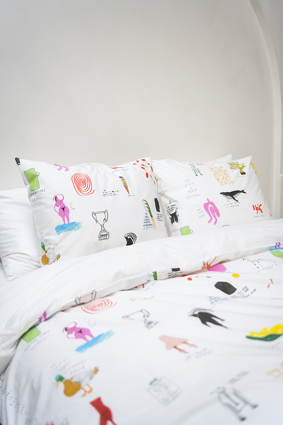 Parure de lit Rogier Roeters 260 x 220 cm avec 2 taies d'oreiller 60 x 70 cm