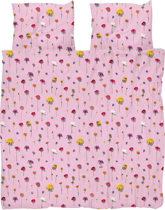 Posteljina Bloom Pink 260 x 220 cm s 2 jastučnice 60 x 70 cm