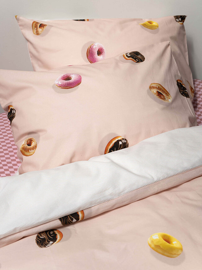 Posteljnina Donuts 140 x 200 cm z prevleko za vzglavnik 60 x 70 cm