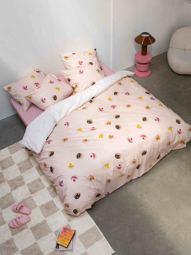 Posteljnina Donuts 140 x 200 cm z prevleko za vzglavnik 60 x 70 cm