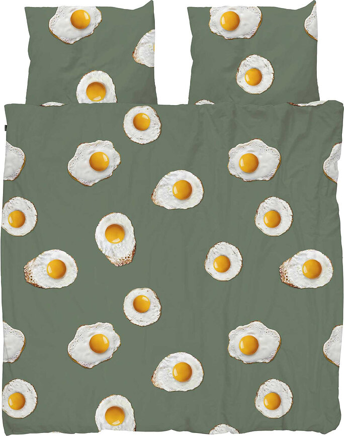 Posteljnina Eggs 260 x 220 cm z 2 prevlekama za vzglavnik 60 x 70 cm