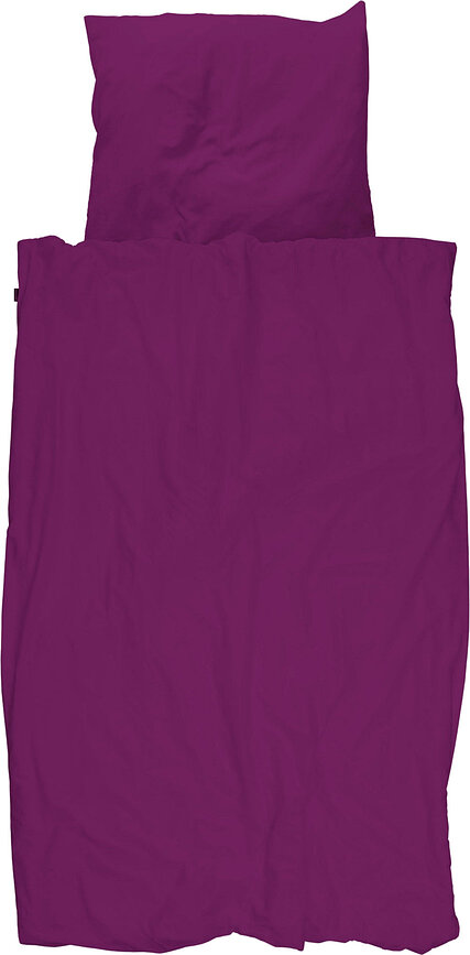 Posteljnina Plum Purple 140 x 200 cm z blazino 60 x 70 cm