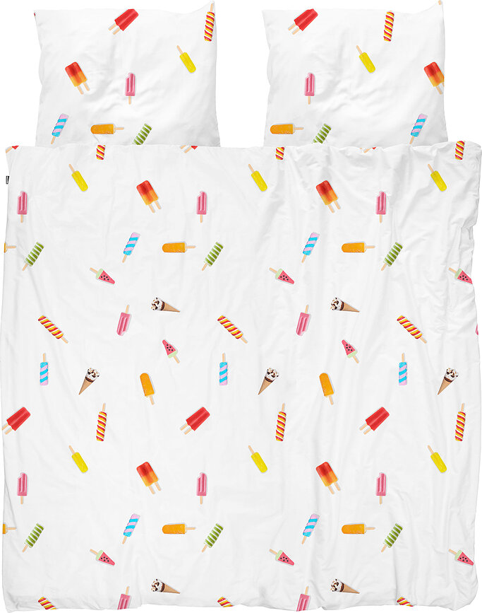 Posteljnina Popsicles 240 x 220 cm z 2 prevlekama za vzglavnik 60 x 70 cm