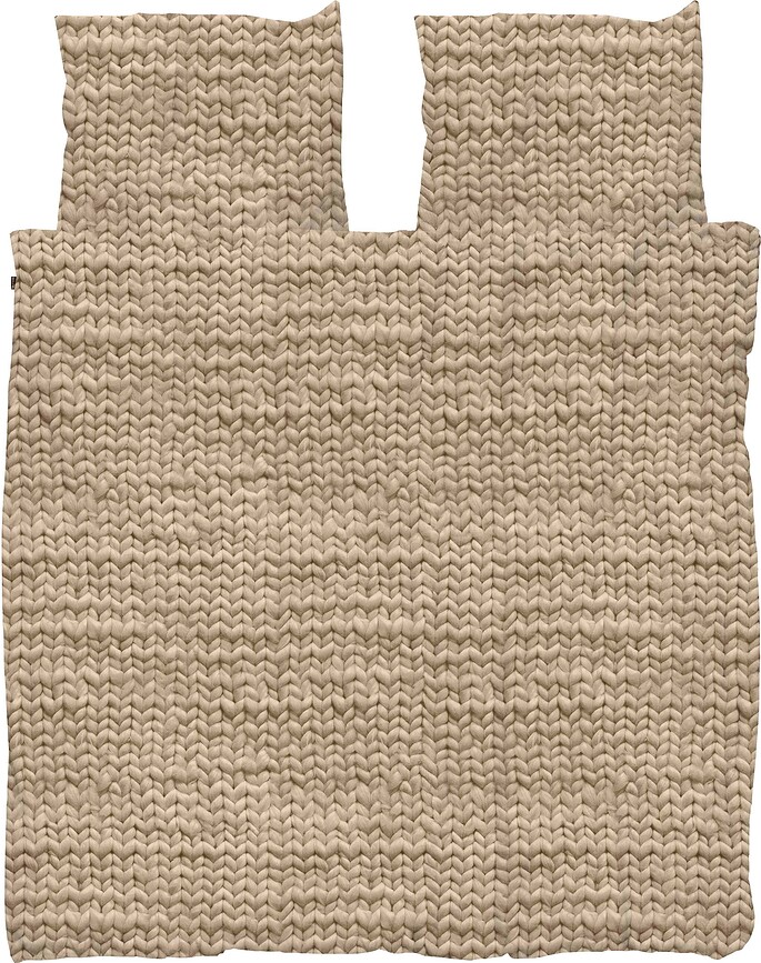 Posteljnina Twirre Sand 200 x 200 cm z 2 prevlekama za vzglavnik 60 x 70 cm