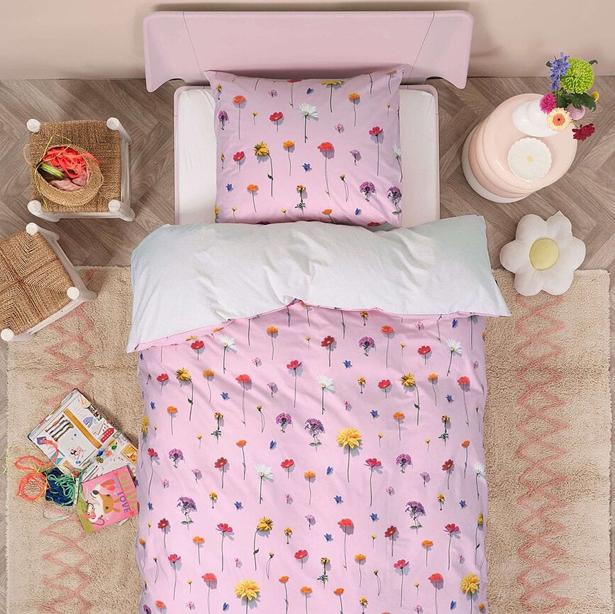 Постільна білизна Bloom Pink 260 x 220 см з 2 наволочками 60 x 70 см