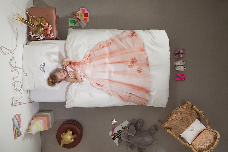 Princess Pink Posteljnina, 200 x 200 cm, roza