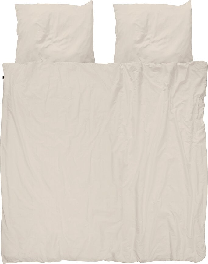 Ropa de cama Beige 260 x 220 cm con 2 fundas de almohada 60 x 70 cm