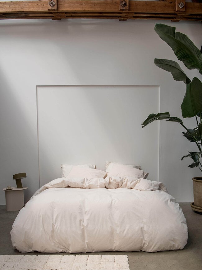 Ropa de cama Beige 140 x 200 cm con funda de almohada 60 x 70 cm