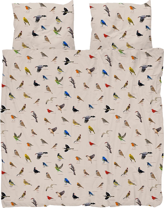 Ropa de cama Bird Watching 200 x 200 cm con 2 fundas de almohada 60 x 70 cm