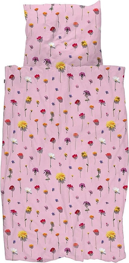 Ropa de cama Bloom Pink 140 x 200 cm con funda de almohada 60 x 70 cm