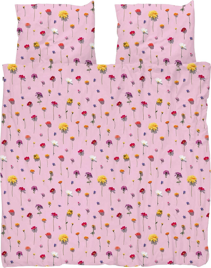 Ropa de cama Bloom Pink 260 x 220 cm con 2 fundas de almohada 60 x 70 cm