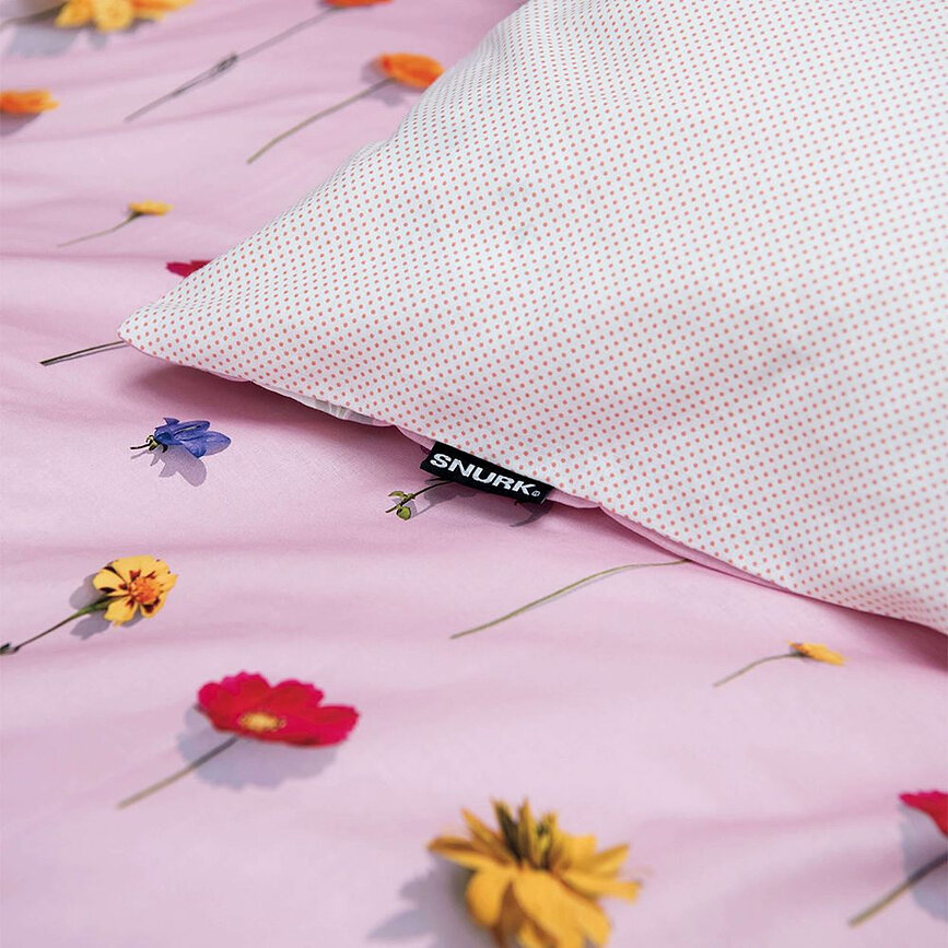 Ropa de cama Bloom Pink 260 x 220 cm con 2 fundas de almohada 60 x 70 cm