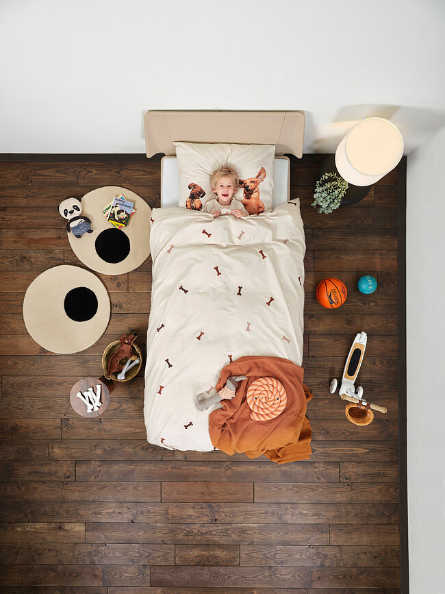 Ropa de cama Dachshund Friends 240 x 220 cm con 2 fundas de almohada 60 x 70 cm