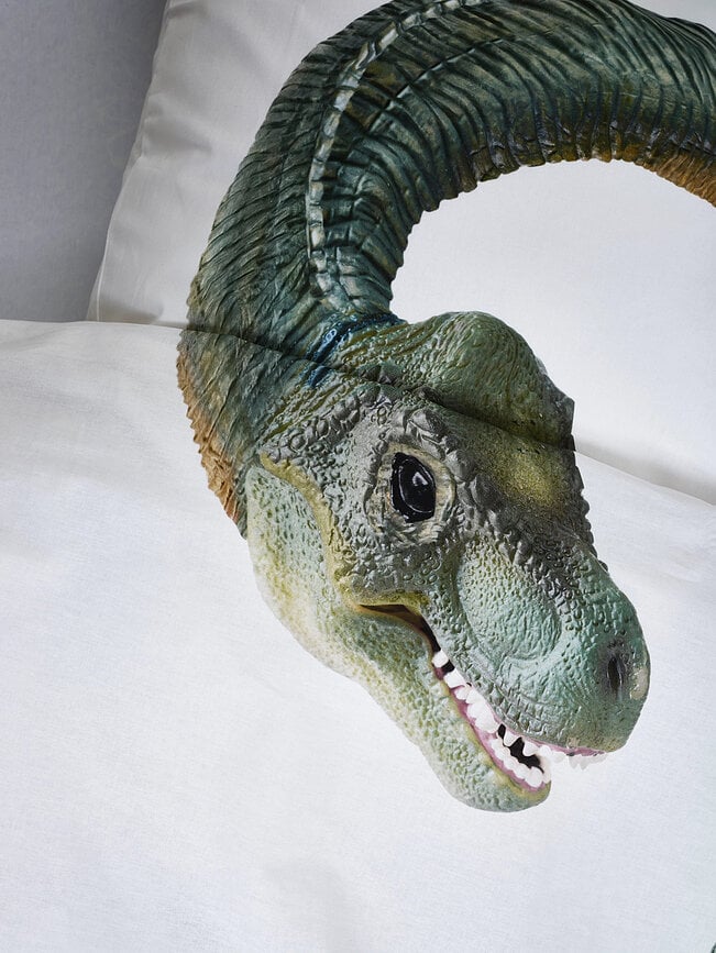 Ropa de cama Dino Bronto 200 x 200 cm con 2 fundas de almohada 60 x 70 cm