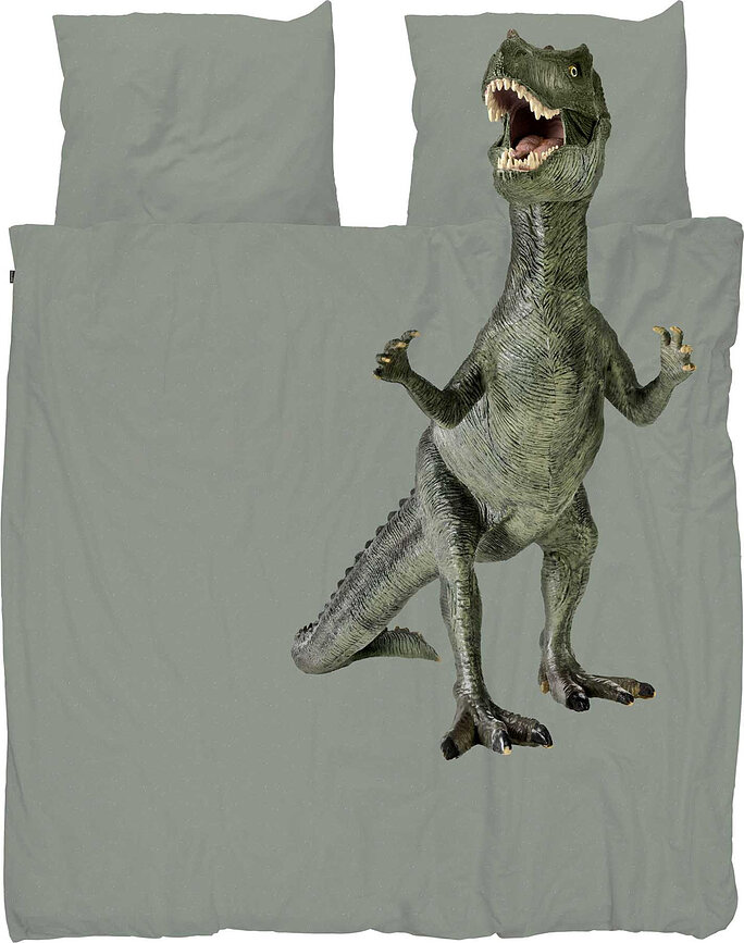 Ropa de cama Dino Jurassic Green