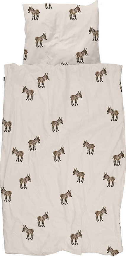 Ropa de cama Donkeys 140 x 200 cm con funda de almohada 60 x 70 cm