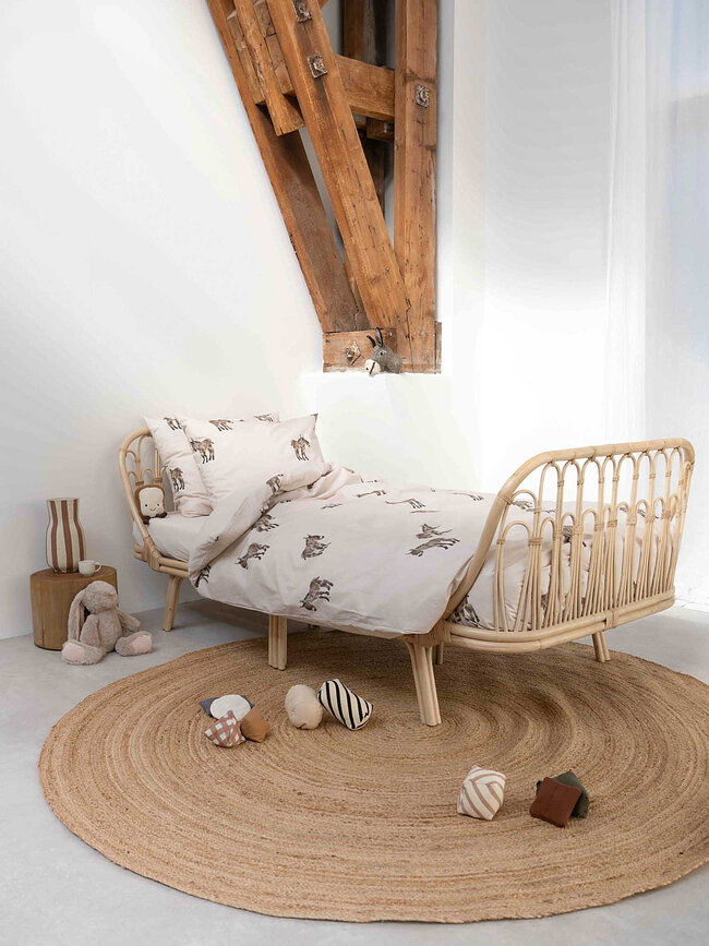 Ropa de cama Donkeys 140 x 200 cm con funda de almohada 60 x 70 cm