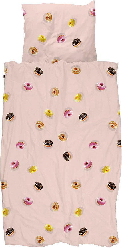 Ropa de cama Donuts 140 x 200 cm con funda de almohada 60 x 70 cm