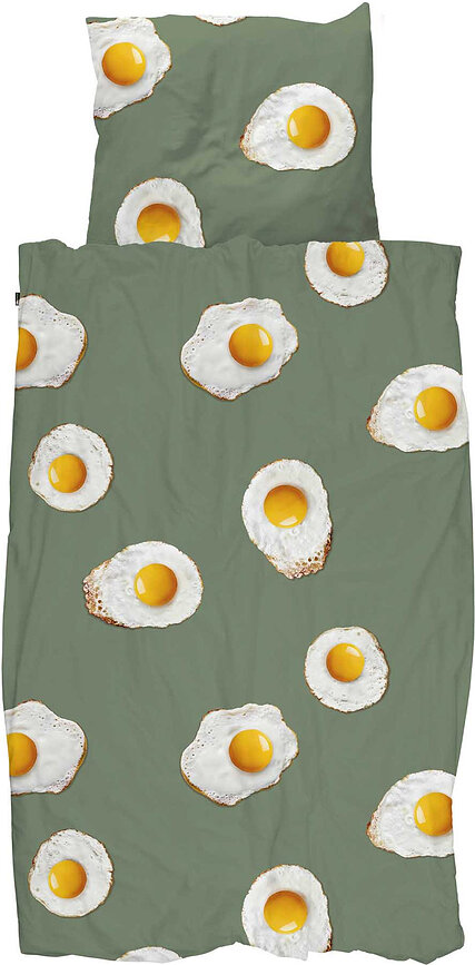 Ropa de cama Eggs 140 x 200 cm con funda de almohada 60 x 70 cm