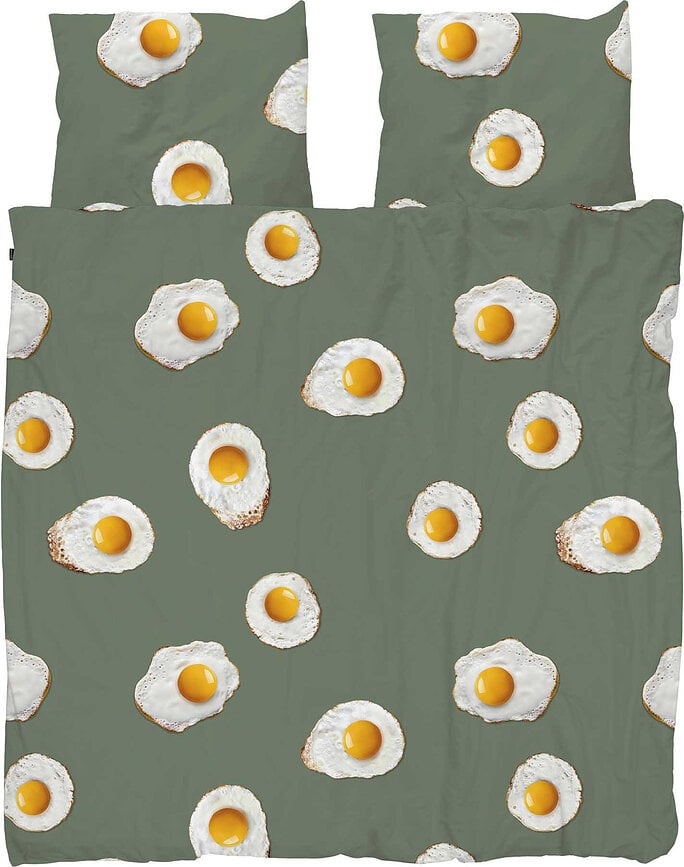 Ropa de cama Eggs 240 x 220 cm con 2 fundas de almohada 60 x 70 cm