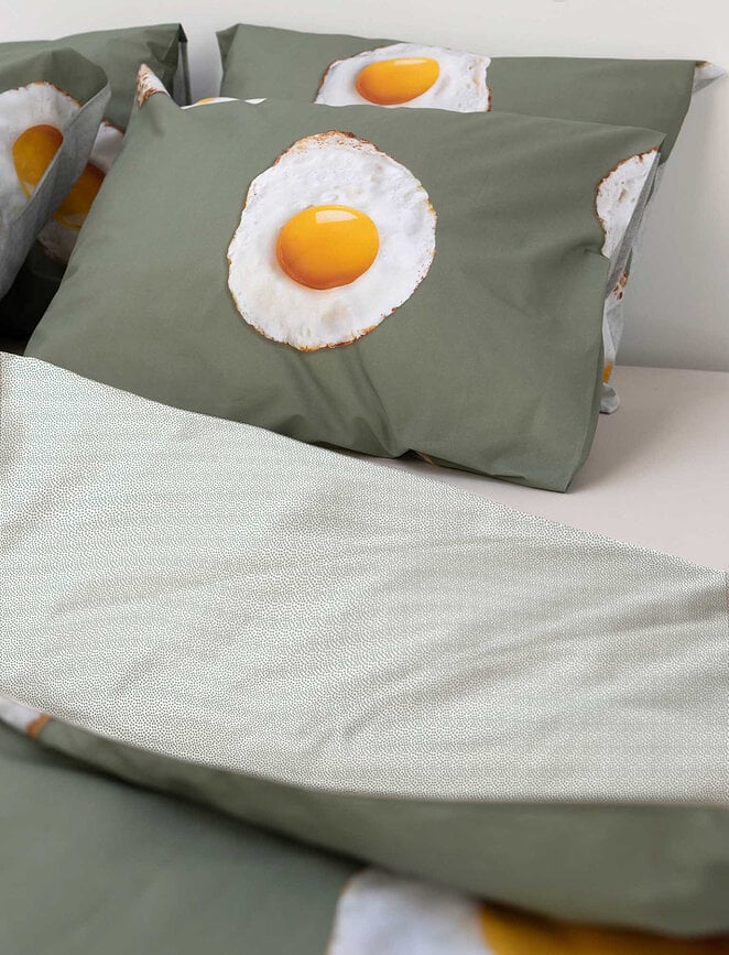 Ropa de cama Eggs 260 x 220 cm con 2 fundas de almohada 60 x 70 cm