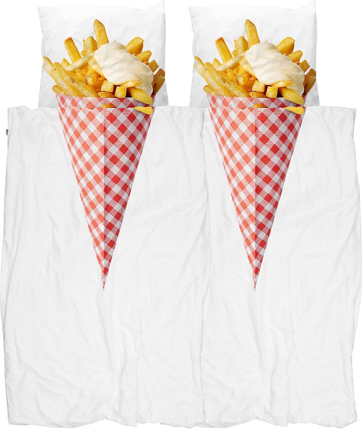 Ropa de cama Fries 240 x 220 cm con 2 fundas de almohada 60 x 70 cm