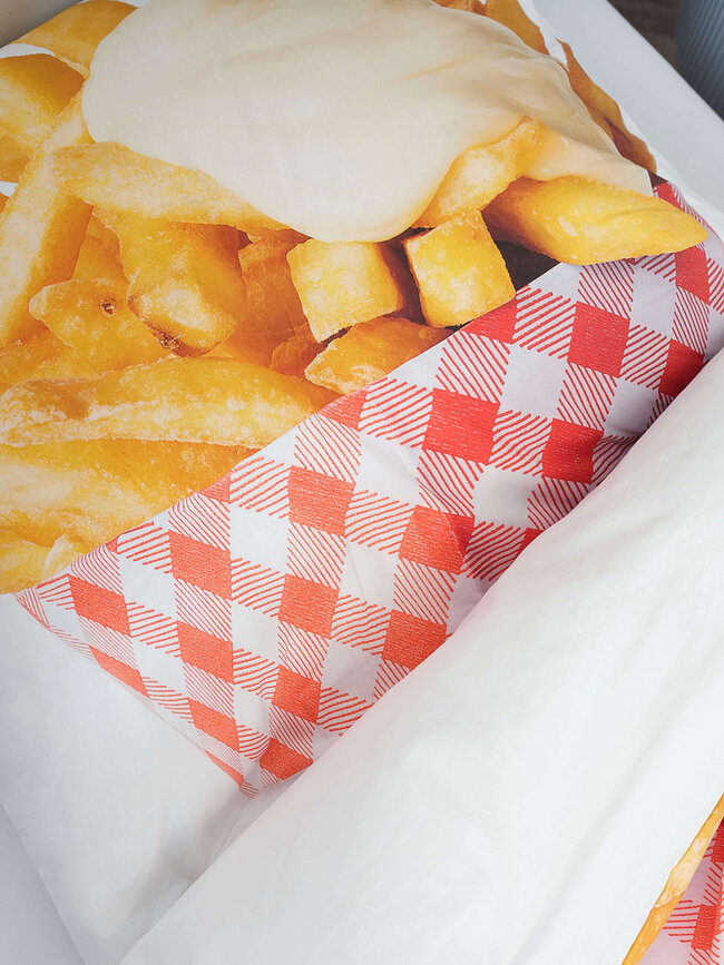 Ropa de cama Fries 240 x 220 cm con 2 fundas de almohada 60 x 70 cm