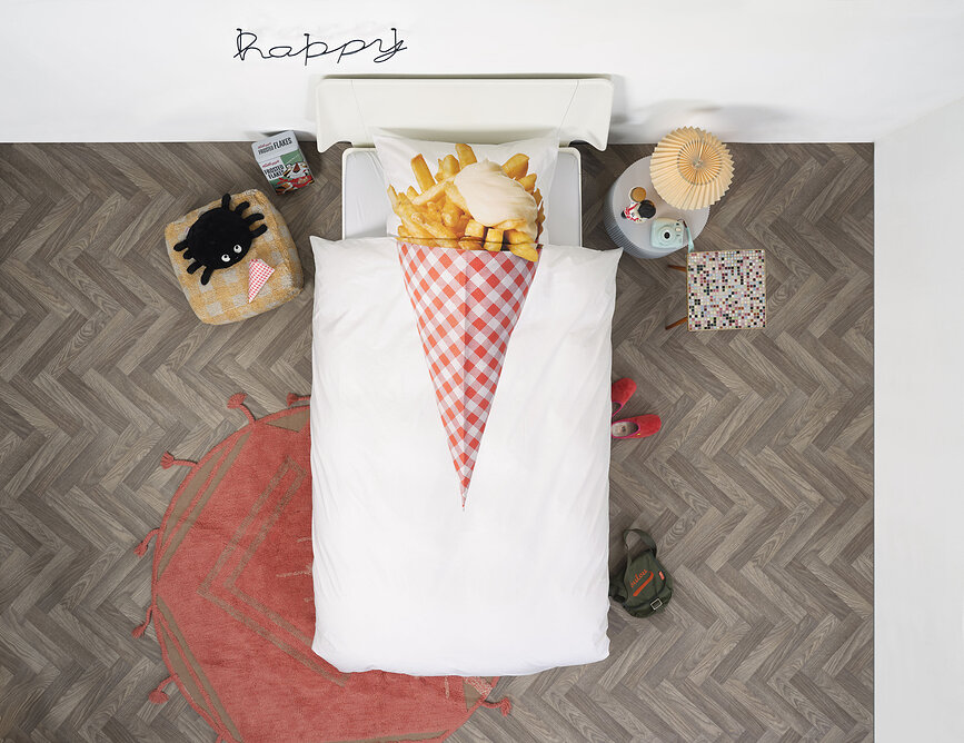 Ropa de cama Fries 240 x 220 cm con 2 fundas de almohada 60 x 70 cm