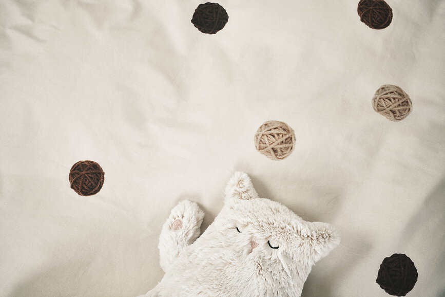 Ropa de cama Kitten Friends 240 x 220 cm con 2 fundas de almohada 60 x 70 cm