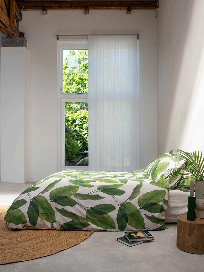 Ropa de cama Leaf Me 240 x 220 cm con 2 fundas de almohada 60 x 70 cm