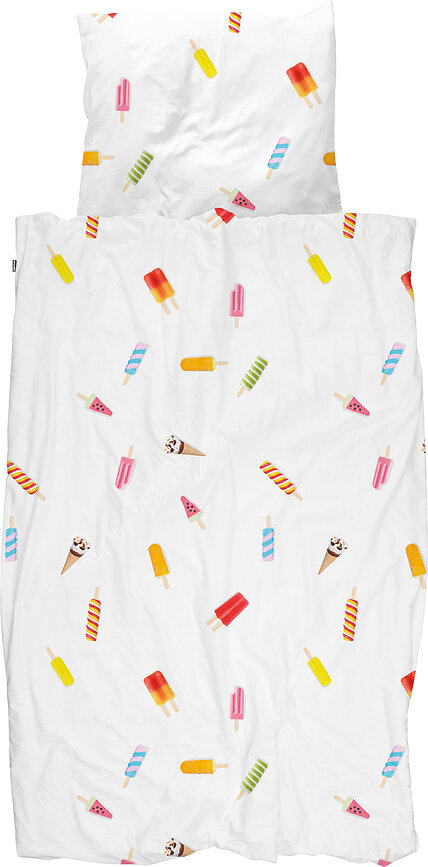 Ropa de cama Popsicles 140 x 200 cm con funda de almohada 60 x 70 cm