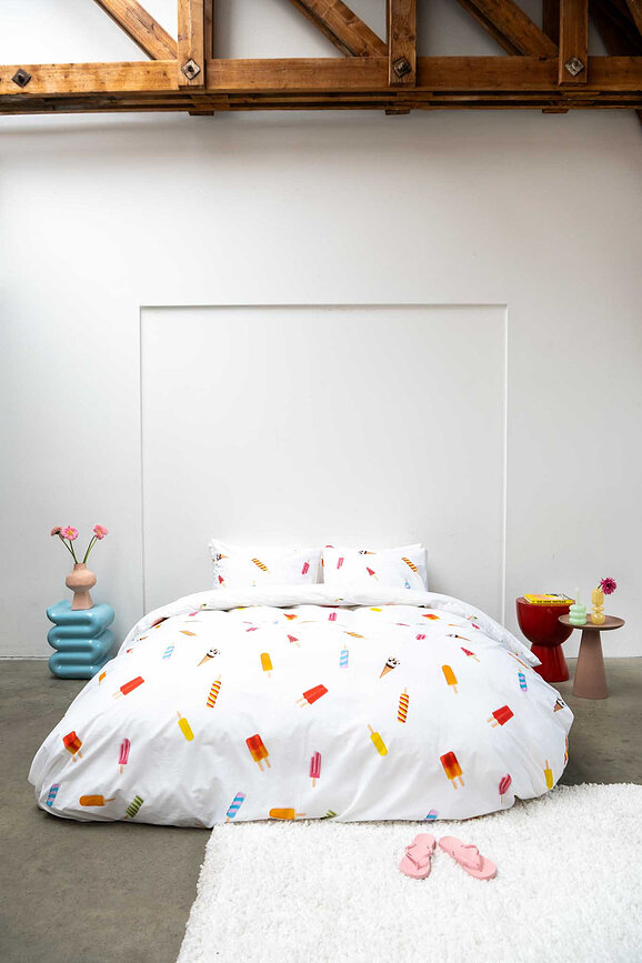 Ropa de cama Popsicles 260 x 220 cm con 2 fundas de almohada 60 x 70 cm