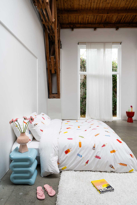 Ropa de cama Popsicles 260 x 220 cm con 2 fundas de almohada 60 x 70 cm
