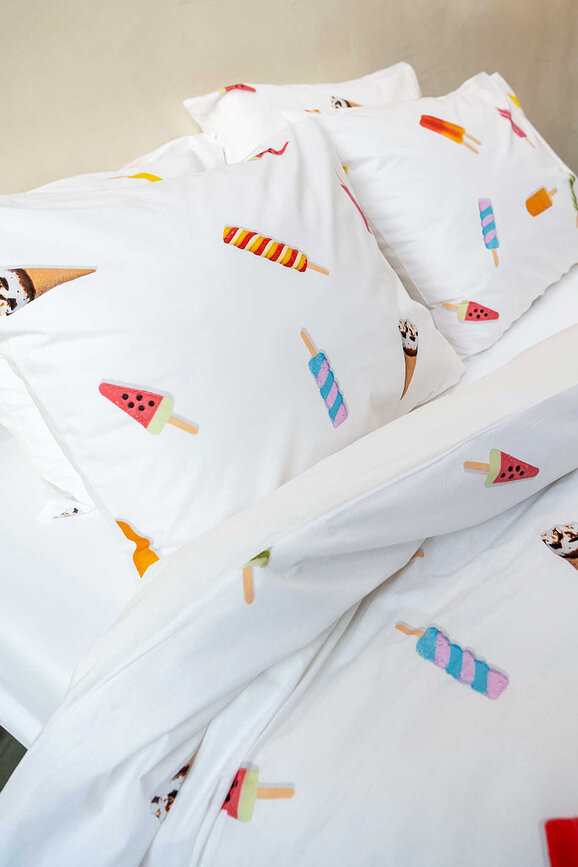 Ropa de cama Popsicles 260 x 220 cm con 2 fundas de almohada 60 x 70 cm
