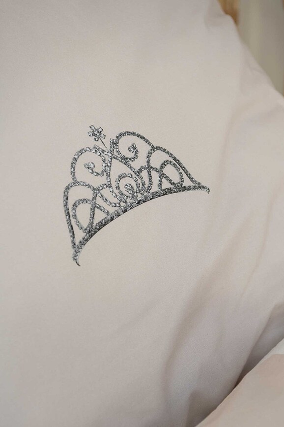 Ropa de cama Princess Beige 140 x 200 cm con funda de almohada 60 x 70 cm