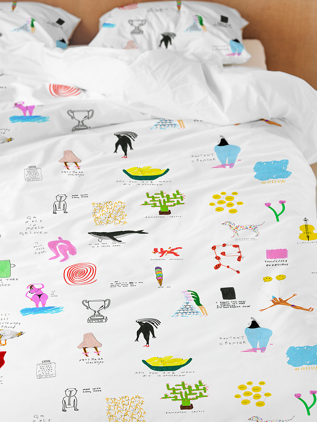 Ropa de cama Rogier Roeters 200 x 200 cm con 2 fundas de almohada 60 x 70 cm