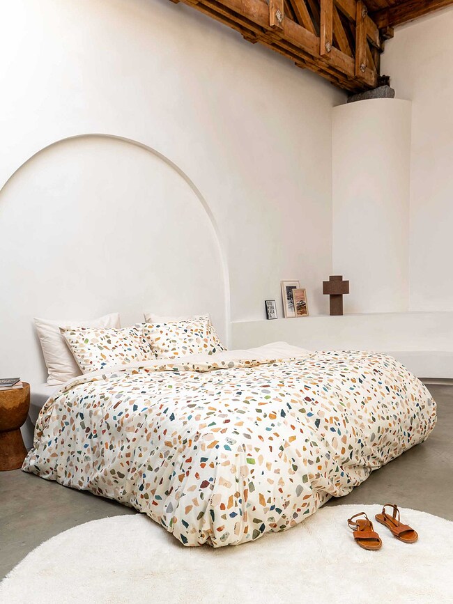 Ropa de cama Terrazzo 260 x 220 cm con 2 fundas de almohada 60 x 70 cm