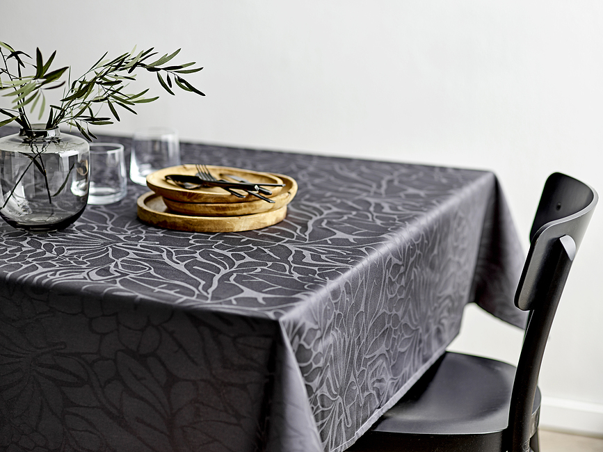 Ubrusi Abstract Leaves Damask plavi 4 kom.