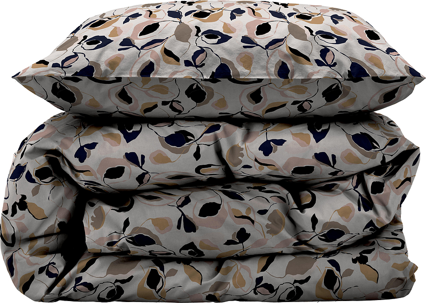 Abstract Parure de lit, Housse de couette 135 x 200 cm, Taie d'oreiller 80 x 80 cm, rose, Set 2 pièces