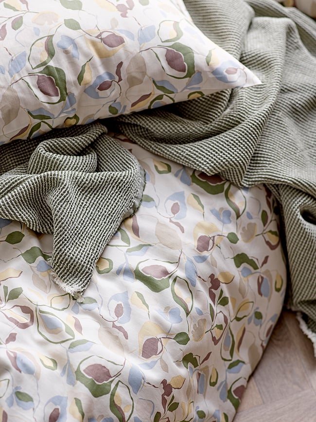 Abstract Posteljina 135 x 200 cm plava s jastučnicom 80 x 80 cm