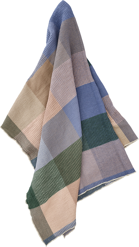 Artisan Plaid, 130 x 170 cm, bleu