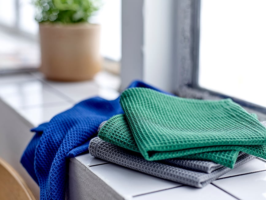 Paños de cocina Spectrum, 30 x 30 cm, verdes, Pack de 2