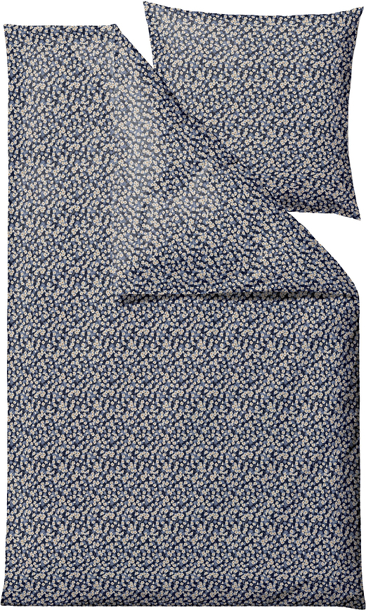 Bellis Posteljnina, 135 x 200 cm, indigo, z prevleko za vzglavnik 80 x 80 cm