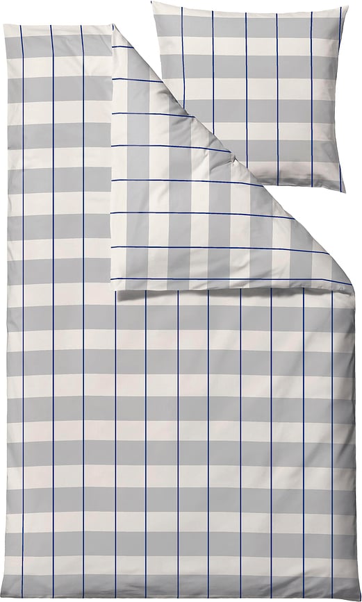 Blocks Posteljina 140x200 cm siva s jastučnicom 60x63 cm s patentnim zatvaračem