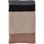Bold Knit Decke 130 x 170 cm braun-grau