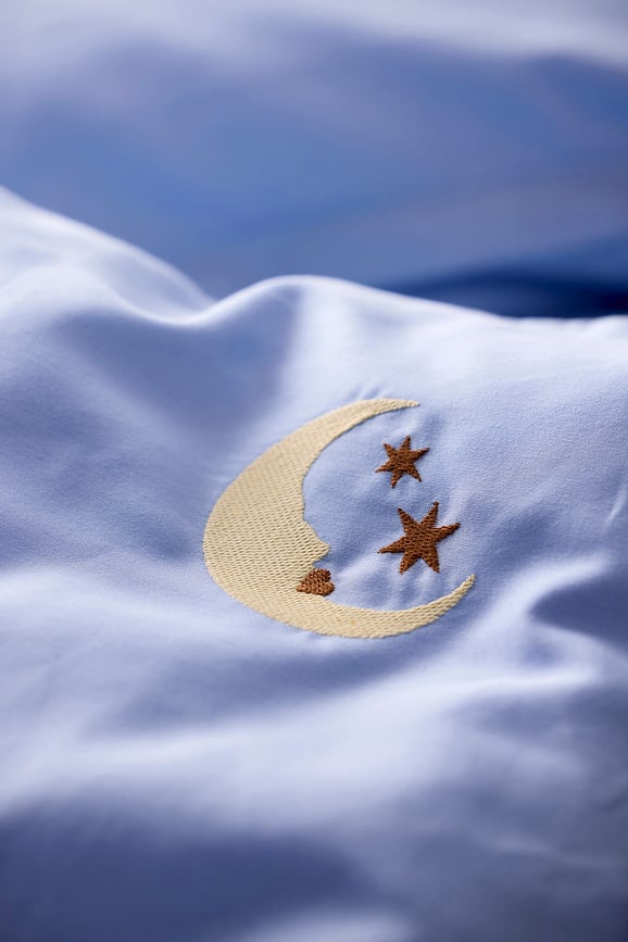 Bonne Nuit Posteljina 140x220 cm i jastučnica 60x63 cm plava s patentnim zatvaračem