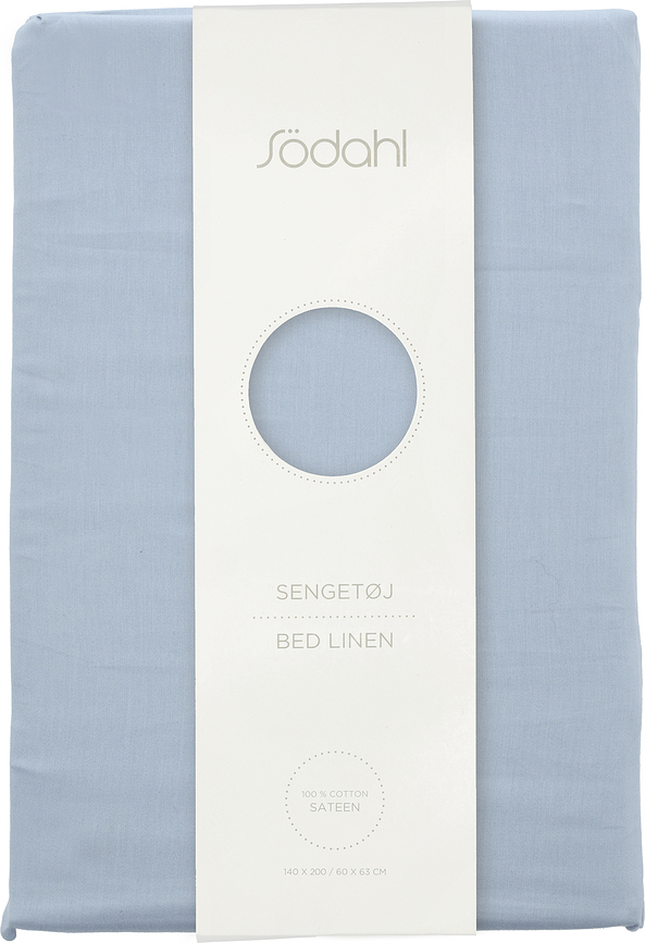 Bonne Nuit Posteljnina, 140 x 220 cm, modra, z blazino 60 x 63 cm, zapiranje na zadrgo