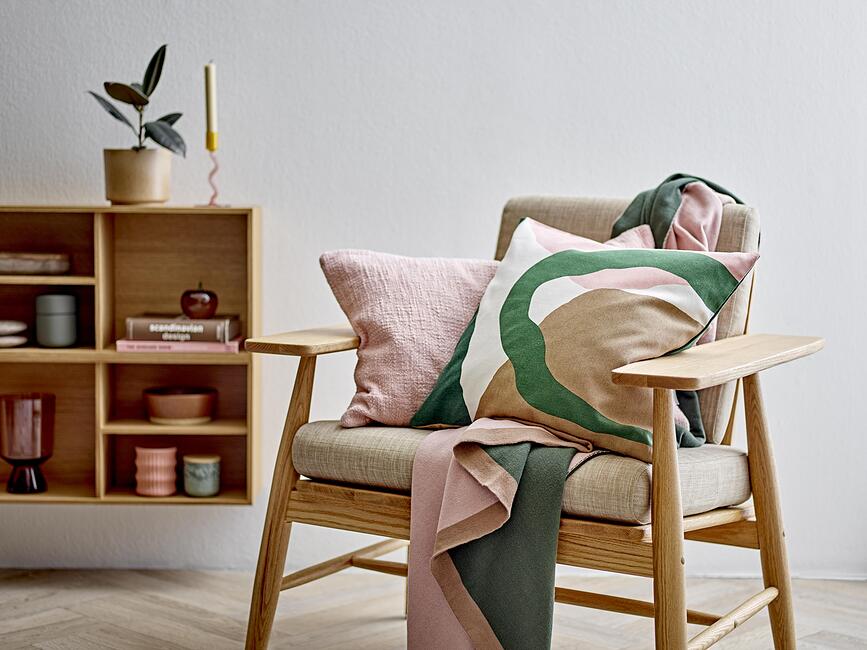 Bouclé Coussin décoratif 40 x 60 cm, vert